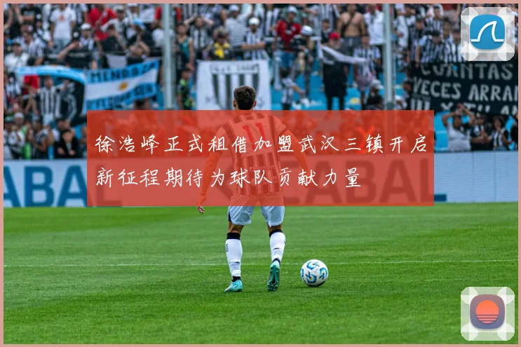 徐浩峰正式租借加盟武汉三镇开启新征程期待为球队贡献力量